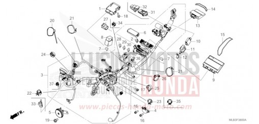 WIRE HARNESS CB750AS de 2025
